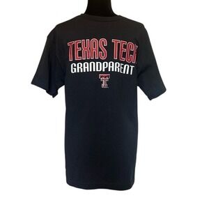 Tri-Lake Sportswear Black Texas Tech Grandparent Crew T-Shirt Size Medium